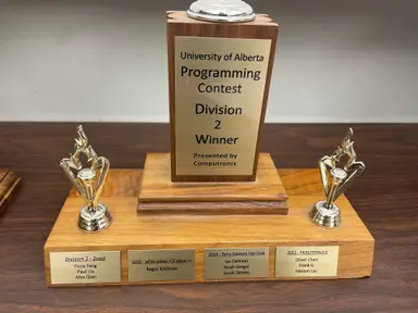 University of Alberta Programming Contest - 1st Place High School